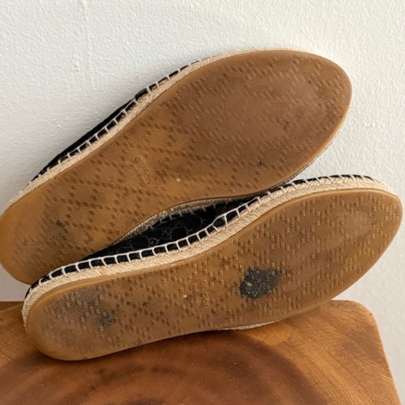 Gucci Black Suede Microguccissima Micro GG Logo Espadrille Flats Sandals US 6 - Picture 13 of 14